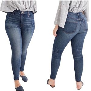 Madewell Jeans 10” High Rise Curvy Skinny Wendover Wash Blue Tencel Women’s 30